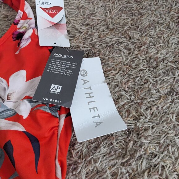 Athleta NWT Halter 1pc Floral Swimsuite Sz XS - Picture 5 of 8